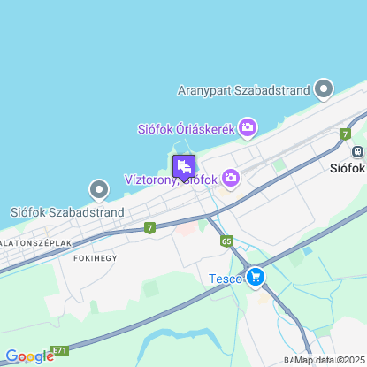 Hotel Azúr a térképen